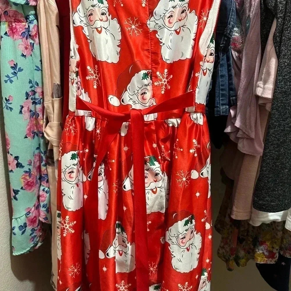 Santa girls dress - Picture 4 of 4